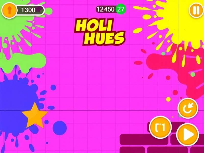 Holi Hues Dash Game Screenshot